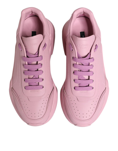 Dolce & Gabbana Daymaster Pink Leather Sneakers | Luxury Designer Low Top Trainers
