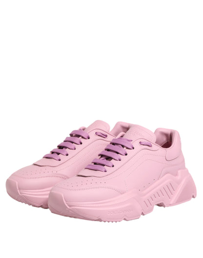 Dolce & Gabbana Daymaster Pink Leather Sneakers | Luxury Designer Low Top Trainers