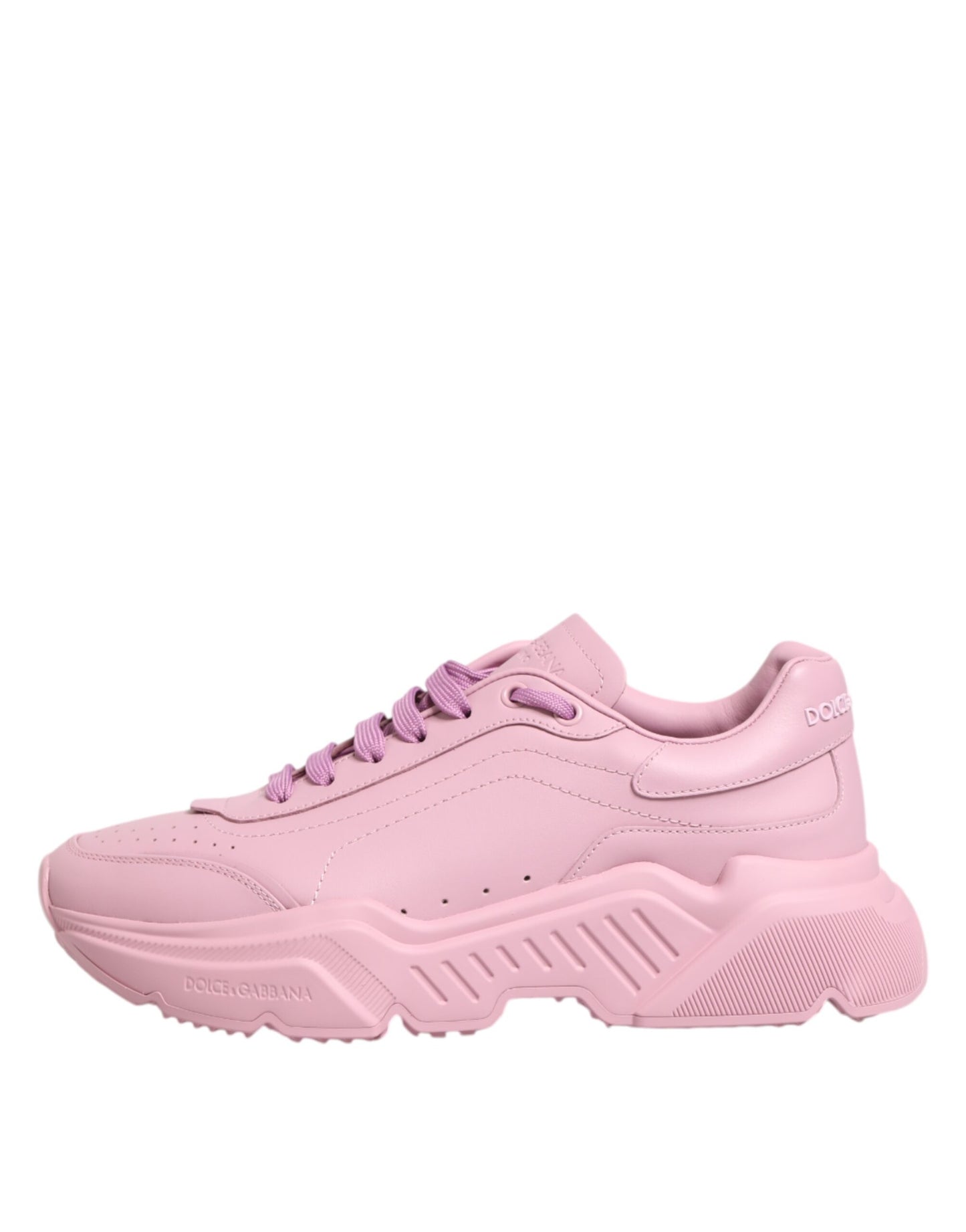 Dolce & Gabbana Daymaster Pink Leather Sneakers | Luxury Designer Low Top Trainers