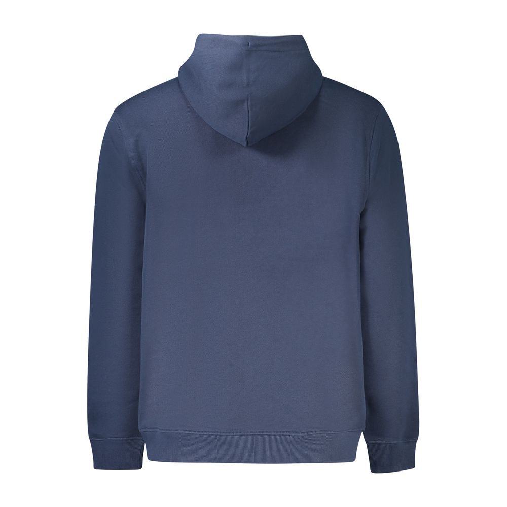 Tommy Hilfiger Blue Hoodie Men’s Logo Embroidered Sweatshirt Cotton Pullover