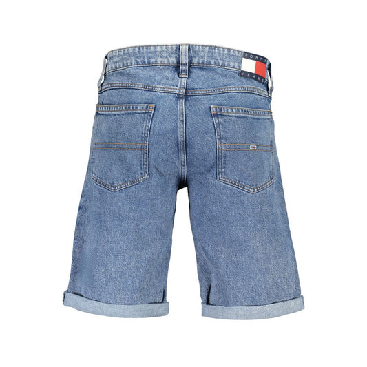Tommy Hilfiger Ronnie Men’s Blue Denim Shorts Organic Cotton Stretch Designer Shorts