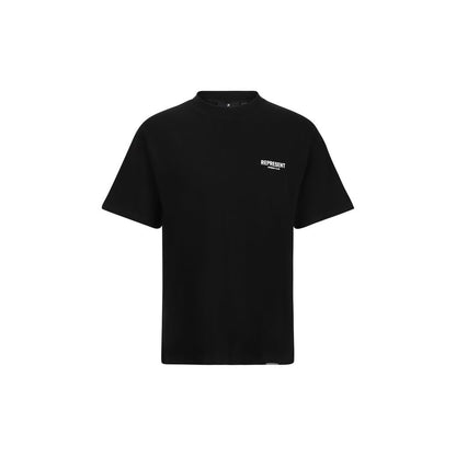 Represent Black Monogram Cotton T-Shirt – Regular Fit Designer Tee