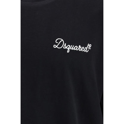 Dsquared² Black Logo Oversized Cotton T-Shirt – AW26